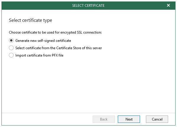 Certificate type